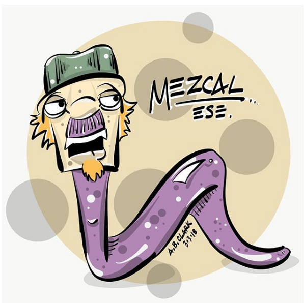 mexican worm mezcal cartoon des moines iowa