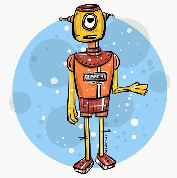 cartoon robot monday des moines cartoonist