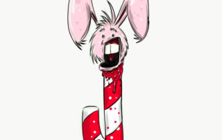 easter bunny death cartoon
