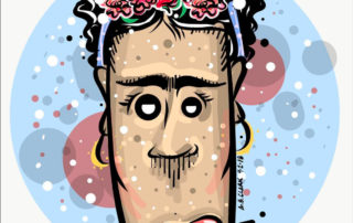 frida kahlo cartoon abclark derpheads