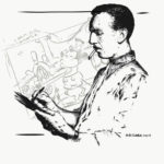 walt disney portrait illustration