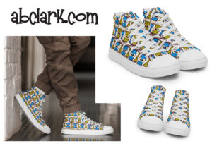 custom designed high-top shoes by Andrew B. Clark - #Derheads